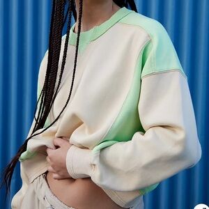 Free People intercept colorblock pullover